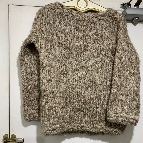 HAND-KNIT SOFT CHUNKY WOOL SWEATERS SIZE S - Picture 1 of 10